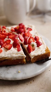 🍓 The versatility of our Golden Cornbread Mix is because we only use good ingredients, like our premium stone ground cornmeal. Better quality = better taste, and the perfect shortcut for delicious twists like this Roasted Strawberry Cornbread! It tastes like homemade, but it feels like an extra hour of "you" time. Recipe: https://bit.ly/4dcNru5 #cornbread #strawberry #summer #recipe | Bob's Red Mill Natural Foods