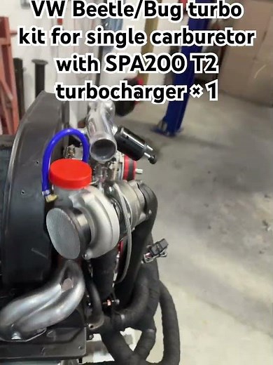 VW Beetle/Bug turbo kit for single carburetor with SPA200 T2 turbocharger × 1