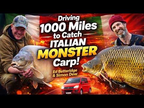Driving 1000 Miles to Catch Italian MONSTER Carp! | Ed Betteridge & Simon Dew