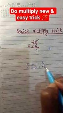 Do Multiply Easy & New Trick🪄 #magical math #math trick #explore page # explore short # viral shots