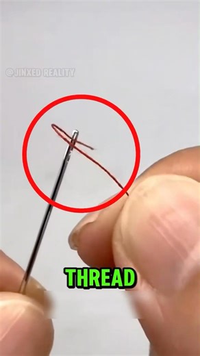 You’ve Been Threading a Needle Wrong Your Whole Life… Try This 2-Second Trick🪡🤯#shorts