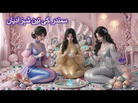 Three sisters and mermaids friends 🌸| Hindi Fairy tales | Urdu stories for teenager