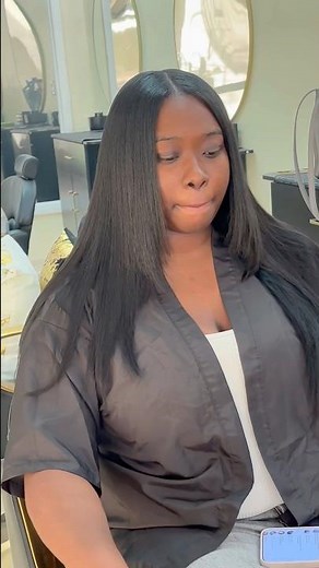 Watch this FULL QW with leave out BONE STRAIGHT tutorial 😍