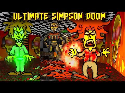 Ultimate Simpson Doom & Beautiful Doom (Doom 2 Map 8)