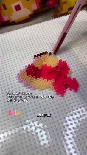 Tiny Hat, Big Style: Crafting Mini Hats with PixieBeads! 🧢 #minifusebeads #pixiebeads #pixiecraft
