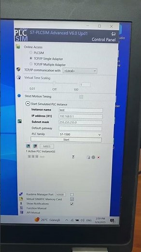 PLCsim advanced #plc #industrialautomation