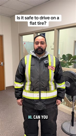 Can I drive on a flat tire? Why driving on a flat is dangerous: \t•\tYou lose control: Steering and braking become unpredictable. \t•\tYou can damage the rim: Even a short distance can bend or crack it (very expensive). \t•\tThe tire can shred: This makes the situation worse and can damage your car. \t•\tRisk of an accident: Especially at higher speeds or during turns. When is it maybe okay? Only in very limited situations: \t•\tYou’re moving the car a few meters (like off the road or into a par