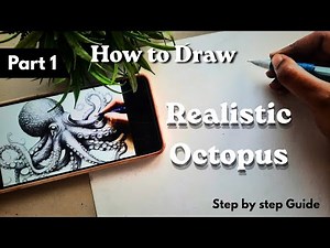 How to Draw Octopus | Realistic Drawing | Step by Step Tutorial #octopus