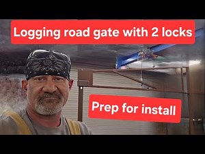 Mock up of a gate for a logging road