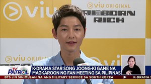Isa ka ba sa fans ng K-drama star na si Song Joong-Ki? Nagpasalamat ang Korean heart throb dahil trending ang bago niyang revenge series na "Reborn Rich." Ibinahagi rin niyang gusto niya bumisita sa Pilipinas. | TV Patrol