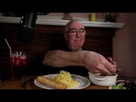 ASMR Grocery Haul Spaghetti Night Mukbang Double Feature