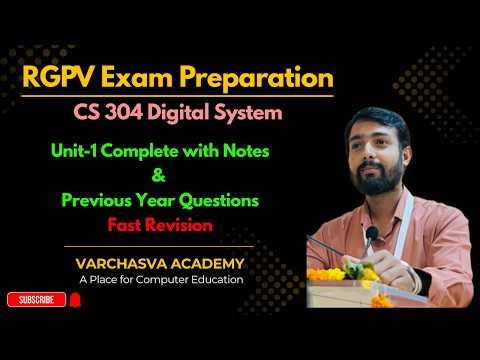 RGPV Digital System Unit-1 Fast Revision | Complete Notes + Important Topics + PYQs | CS304