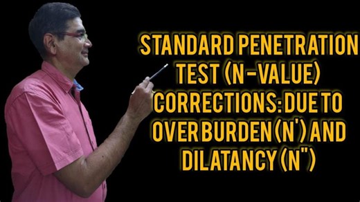 Standard Penetration Test N-Value Corrections due to Overburden (N’) and due to Dilatancy (N’’)| SPT | Anurag Kapoor