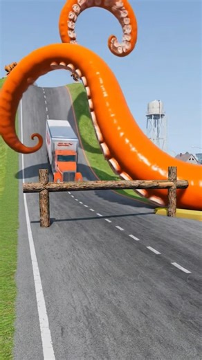 Cars & Trucks Vs Log Trap - BeamNG.drive