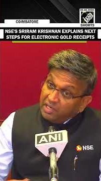 "Overwhelming Response": NSE's Sriram Krishnan Explains Next Steps For Electronic Gold Receipts
