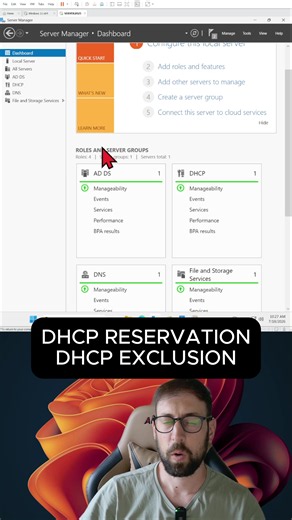 DHCP Reservation vs DHCP Exclusion: Active Directory Home Lab Guide