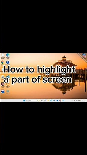 How to highlight a part of screen in laptop #short #how to highlight a part of screen in PC#computer