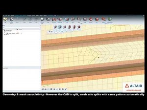 HyperWorks 2021: Geometry Editing, Split by Nodes