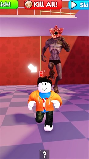 Rukay plays STRANGER THINGS DEMOGORGON PRISON RUN #roblox #shorts