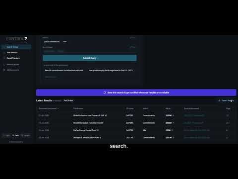 Control F - Product Demo | Automated Private Equity Fund Data Extraction from Reports & Documents