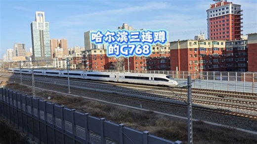 哈尔滨三连蹲的G768次齐齐哈尔南-大连北，通过沈阳凌空机位