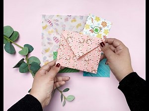 Cómo hacer un sobre de papel fácil y rápido 😆¡SIN QUE QUEDEN 1 MILLÓN DE MARCAS DE PLEGADO!