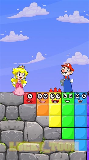 Block Game Challenge – Help Super Mario Now! #shorts
