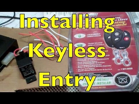 How to install keyless entry on a police car