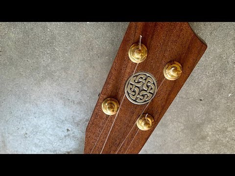 #993- Oak and Walnut Four String Banjo