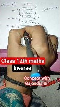 #inverse trigonometric function #class 12 #important#revision