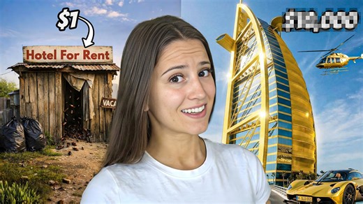 I tried Dubai's cheapest vs. most expensive hotel