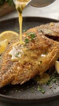 Crispy Fish Fry with Lemon Butter Sauce 🍋🔥 | Satisfying Cooking ASMR #fish #cooking