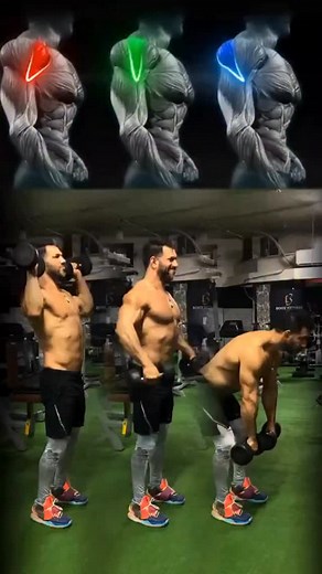 3 Dumbbell Shoulder Exercises to Hit All 3 Delts: 1. Overhead Press – Targets front delts 2. Lateral Raise – Hits the side delts 3. Bent-Over Reverse Fly – Activates rear delts 🔥 Complete shoulder development in one routine! #gym #fitness #bodybuilding #muscle #shoulderworkout #shoulders #musclebuilding #dumbbellworkout | Bodyfitness GYM