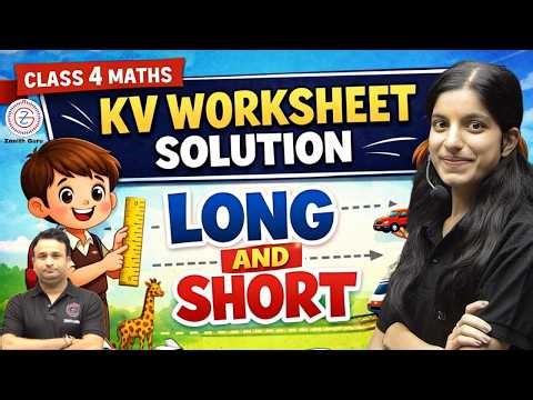 Class 4 Maths KV Worksheet solution | Long and Short "Distance & Measurement" | By Saloni ma'am