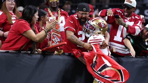 49ers fans overtook the Superdome on Sunday