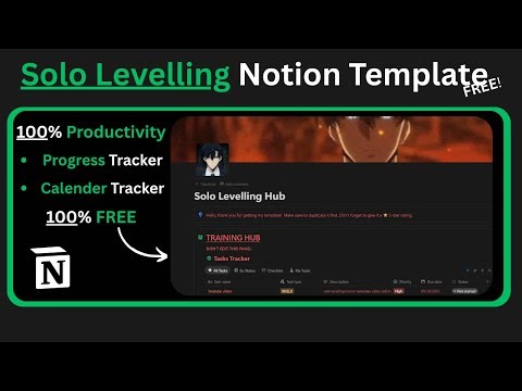 I turned my life into an SOLO LEVELING RPG (Free Notion Template)