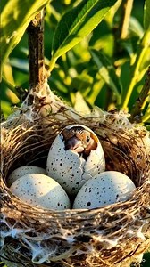 New Life Begins 🐣 | Baby Bird Hatching from Egg #BabyBird #Hatching #NatureLovers #CuteAnimals#viral