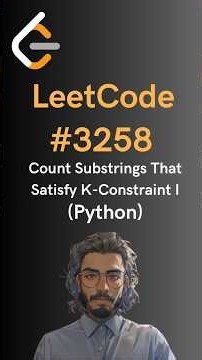 LeetCode#3258 Count Substrings That Satisfy K-Constraint I - Python