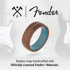 374 reactions · 44 shares | Different rings for different dudes. Badass wedding bands handcrafted with Officially Licensed Fender® Materials. | Manly Bands | Facebook