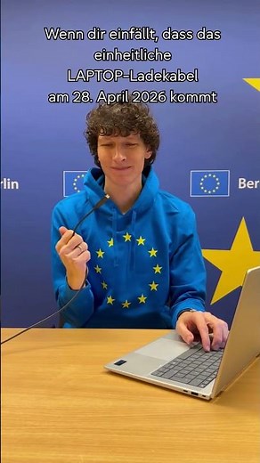Einheitliches Laptop-Ladekabel ab 28.4.2026 (USB-C)💪🇪🇺