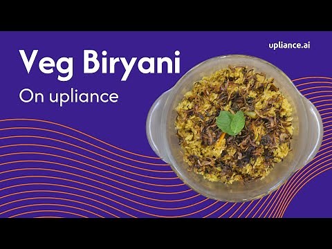 Veg Biryani with upliance | ai cooking