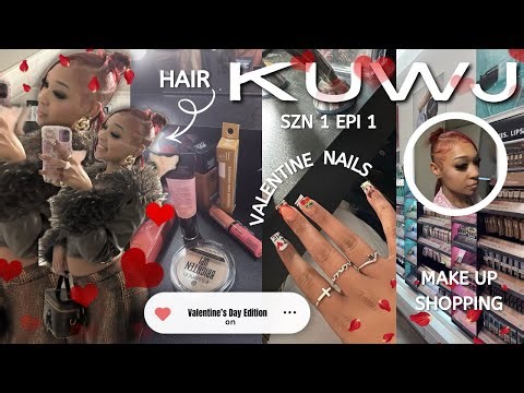 KEEPING UP WITH JONNAI|S1,EP1| Valentines Day Maintenance ♡ hair,lashes,nails,makeup shopping etc