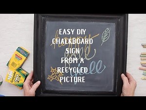 DIY Chalkboard Sign from a Recycled Picture | Welcome to Nana's