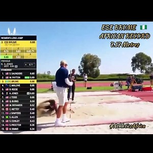 25 reactions | AFRICAN RECORD ALERT  Nigeria’s @EseBrume1...