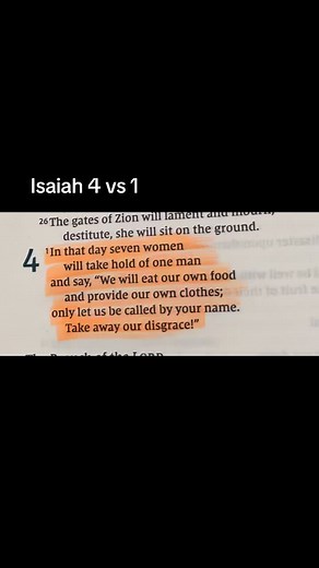 Understanding Isaiah 4:1 in Today's Context