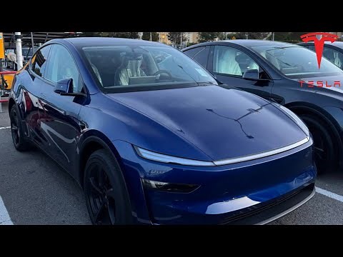 2026 Tesla Model Y Juniper Metallic Blue Color | First Real Life Review | Glacier Blue