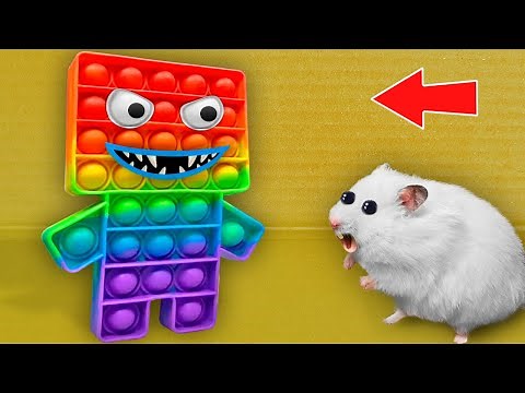 POP IT Monster - DIY Hamster Maze with Traps 🐹 [OBSTACLE COURSE]