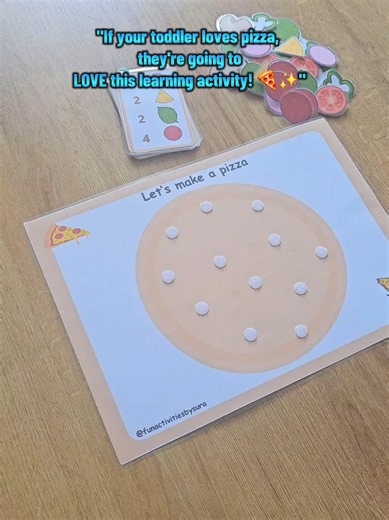 🍕 Learning has never looked so delicious! Kids pick a card, count each topping, and build their own pizza while practicing number recognition, counting, matching, and fine motor skills. Perfect for preschool, pre-K, kindergarten, or homeschool! Save this activity for your next learning session. ❤️ #preschoolactivities #learningthroughplay #toddleractivities #kidsactivities #printableactivities@Fun Activities By Sura @Fun Activities By Sura @Fun Activities By Sura @Fun Activities By Sura