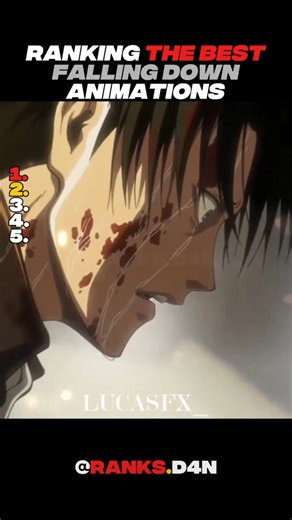 RANKING THE BEST FALLING DOWN ANIMATIONS #anime #trend #trending #trendingshorts #trendingvideo