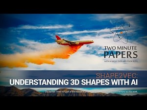 Shape2vec: Understanding 3D Shapes With AI | Two Minute Papers #138